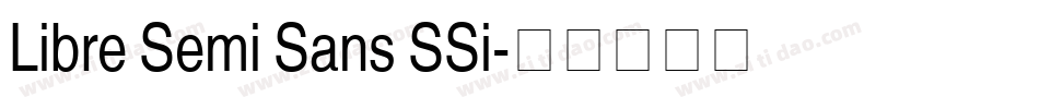 Libre Semi Sans SSi字体转换
